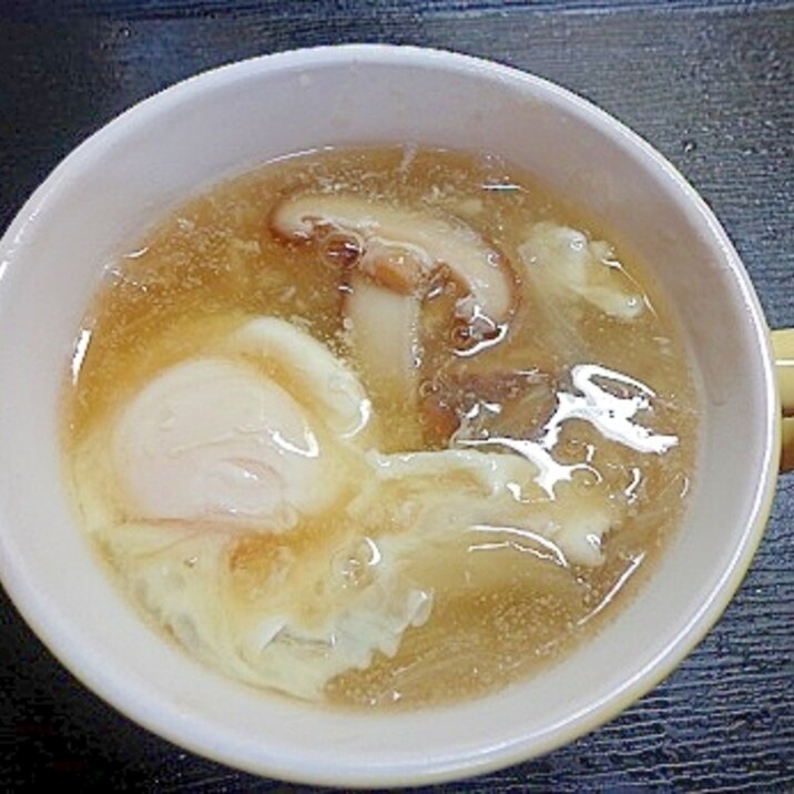 トロトロで温まる～☆しいたけあんかけスープ